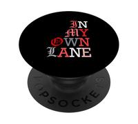 Colore rosso In My Own Lane Grafica rossa PopSockets PopGrip Adesivo