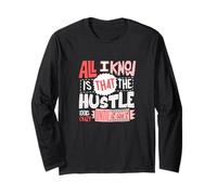 Colore Rosso The Hustle Looks Crazy Red Graphic Maglia a Manica