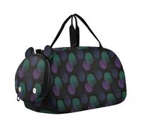 Colore scuro Rotondo Astratto Duffel Borse da Palestra con Scomparto Scarpe Grande Capacità Weekender Pernottamento Danza Bag per Spiaggia Nuotata Borse Piscina Sport bolsa de viaje para mujer