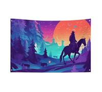 Colore Silhouette Persone Bandiera 88,9 x 149,9 cm No Fade Bandiera di benvenuto Giardino Cortile Casa Bandiere Decorative Giardino Yard Cartello Interno Esterno Banner Party Home Decor
