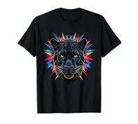 Colore Splash Black Panther Wild Jungle Spirit Maglietta