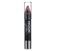Colore Stick Glitter Olografico/Pastello Corpo trucchi per Viso e Corpo by Moon Glitter - 3.5g - Rosso