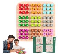 Colore Sudoku in legno,Sudoku interattivo colorato in legno per bambini - Giocattoli educativi con 81 numeri, regalo per ragazzi e ragazze dai 3 anni in su, gioco di logica
