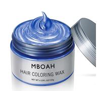 Colore temporaneo per capelli, cera, styling per capelli, per uomini e donne, pomata naturale, tintura per capelli, cera per feste, cosplay e Halloween, 120 g (blu, 120 g)