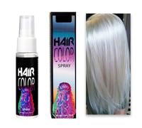 Colore temporaneo per capelli, colore viola, spray per capelli, lavabile, Crazy Hair Color Spray, Colorazioni per capelli, per carnevale, Halloween, cosplay, feste (bianco, taglia unica)