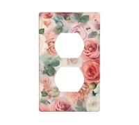 Colore tenue pallido sbiadito mix di rose piastre da parete copre 1 banda duplex interruttore della luce piastra di copertura piastre da parete elettriche coperture prese coperture decorative per la