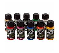 Colore tessile - Assortimento, colori asstd, perla, 10x50ml