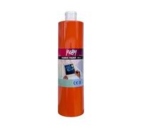 Colore tessuto 500 ml - Colore tessile per tessuti chiari, lavabile e stirabile (arancione)