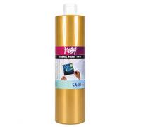 Colore tessuto 500 ml - Colore tessile per tessuti chiari, lavabile e stirabile (oro)