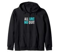 Colore Turchese all Grit - No Quit Turquoise Graphic Felpa con Cappuccio