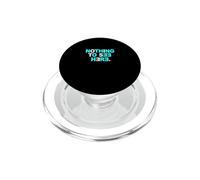 Colore turchese Nothing To See Here Grafica turchese PopSockets PopGrip per MagSafe