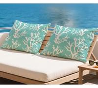 Colore Uovo D'Anatra Cuscini da Esterno Cuscini Divano 40x80 cm Cuscino da Esterno Impermeabili Velluto Copricuscini Albero Divano Decorazione Set di 2 Copricuscini per Patio,Fattoria, Giardino q-1257