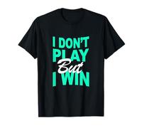 Colore Verde Acqua Chiaro Don't Play, Win Teal Aqua Graphic Maglietta