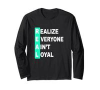 Colore Verde Acqua Chiaro Everyone Ain't Real Teal Aqua Maglia a Manica