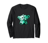 Colore Verde Acqua Chiaro Evil Twin-v2 Light Teal Aqua Graphic Maglia a Manica