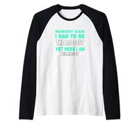 Colore Verde Acqua Chiaro Il più Cattivo Verde Acqua Chiaro Grafico Maglia con Maniche Raglan