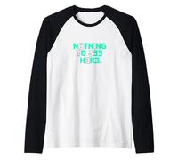 Colore Verde Acqua Chiaro Nothing To See Here Teal Aqua Graphic Maglia con Maniche Raglan