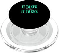 Colore verde acqua chiaro What It Takes Grafica verde acqua chiaro PopSockets PopGrip per MagSafe