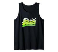 Colore Verde Flexin'-X3 Grafica Verde Canotta