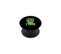 Colore verde non giocare, vincere grafica verde PopSockets PopGrip Adesivo