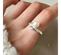 Colore vintage Metallo Hollow Esagerazione Anelli Finger Anelli Grandi Perle Anelli per Le Donne Ragazze Regalo Del Partito Gioielli di Moda