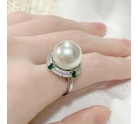 Colore vintage Metallo Hollow Esagerazione Anelli Finger Anelli Grandi Perle Anelli per Le Donne Ragazze Regalo Del Partito Gioielli di Moda