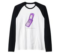 Colore Viola Call Me When You Get A Grip Grafica Viola Maglia con Maniche Raglan