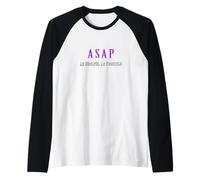 Colore Viola Il più Soulful Possibile Grafica Viola Maglia con Maniche Raglan