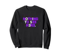 Colore Viola Nothing To See Here Grafica Viola Felpa
