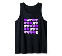 Colore Viola Spell out The Love Grafica Viola Canotta