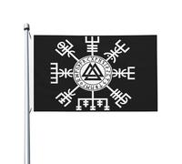 Colore Vivido Bandiera Personalizzata 90X150Cm Odin Viking Norse Mythology Pagan Symbol Bandieraes Dell'Individualità Poliestere Bandierine Per Giardino, Cortile, La Fattoria All'Aperto
