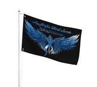 Colore Vivido Bandiera Pirati Amyotrophic Lateral Sclerosis Awareness Bandiera Da Cortile All'Aperto Bandiera Da Giardino Per Decorazione Domestica, Feste, La Fattoria All'Aperto, 3X5 Ft