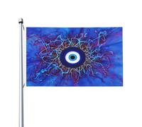 Colore Vivido Bandierine 90X150Cm Ancient Greek Turkish Matiasma Evil Eye Bandiera Da Cortile Poliestere Bandieras Da Giardino Per Decorazione Domestica, La Fattoria All'Aperto, Cortile