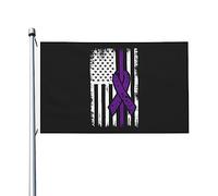 Colore Vivido Bandierine 90X150Cm Fibromyalgia Awareness Usa Flag Bandiera Personalizzata Decorazione Bandieras Pirati Per Camion, Barca, La Fattoria All'Aperto