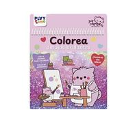 COLOREA DIBUJOS BRILLANTES - PEMBE THE PINK CAT