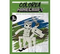 Colorea Minecraft: Más de 30 escenas para colorear con pegatinas