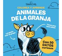 Colorea y aprende - Animales de la granja: Libro para Colorear y Aprender sombre animales para Niños de 3 a 7 Años