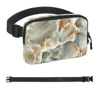 Colored Art Marble-1925, marsupio da uomo e donna, marsupio con tracolla regolabile, alla moda, borsa a tracolla ovunque, per viaggi all'aperto, corsa, escursionismo, multicolore, Multicolore,