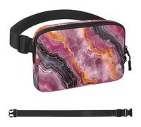 Colored Art Marble-1932 - Marsupio unisex, alla moda, sportivo, sottile, alla moda, per jogging, escursionismo, donna, uomo, multicolore, 4 x 23 x 15 cm, Multicolore, 1.5x9.0x5.9in/4x23x15cm