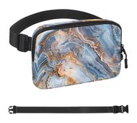 Colored Art Marble-1944 - Marsupio unisex, alla moda, sportivo, sottile, alla moda, per jogging, escursionismo, donna, uomo, multicolore, 4 x 23 x 15 cm, Multicolore, 1.5x9.0x5.9in/4x23x15cm