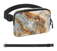 Colored Art Marble-1949 Marsupio per uomini e donne, marsupio con tracolla regolabile, alla moda, borsa a tracolla ovunque, per viaggi all'aperto, corsa, escursionismo, multicolore, Multicolore,