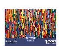 Colored Building Blocks 1000 Pezzi Puzzle Per Adulti E Bambini Più Grandi Colorful Jigsaw Gigante Multicolore Classici Divertimento Travel Gift Qualità Premium 38x26cm/1000pcs