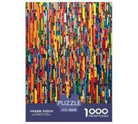 Colored Building Blocks Jigsaw Puzzle Impossible 1000Pcs Decorazione Per La Casa. Giochi Rilassamento E Intelligence Per Adulti E Ragazzi Da 14 Anni 38x26cm/1000pcs
