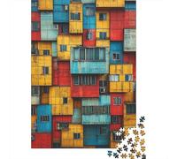 Colored Building Blocks Puzzle 1000 Pezzi Adulti Sostenibile Gioco Educativo Per Adulti Sfida Giocattolo Regalo Per Tutte Le Donne E Gli Uomini Decorazione Domestica 1000pcs (75x50cm)