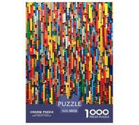 Colored Building Blocks Puzzle 1000 Pezzi Fun Per Adulti E Bambini Dai 12 Anni, Giochi E Giocattoli Funtivi Challenge Gift, Regalo Romantico Per Uomini E Donne 38x26cm/1000pcs