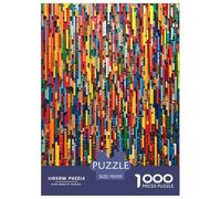 Colored Building Blocks Puzzle Impossible 1000Pcs Decorazione Per La Casa. Rilassamento E Intelligence Per Adulti E Ragazzi Da 14 Anni 70x50cm/1000pcs
