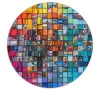 Colored Building Blocks Puzzles Giocattoli Sfida Regalo 1000 Pezzi Classici Abstract Style Puzzle Decora La Casa Sfide Divertenti Per Adulti E Bambini Da 12 Anni 1000pcs (67.5x67.5cm)