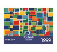Colored Building Blocks Puzzles Giochi Educativo 1000 Elementi Classici Abstract Style Puzzle Decorazione Perfetta Giochi-rompicapo Per Adulti E Bambini 70x50cm/1000pcs