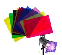 Colored Cellophane Sheets, A4 Colored Film, Primary Colors Cellophane, Light Filters for Lights, Colored Film for Decoration, Heat Insulation Film, Colored Sheets for Crafts, Vibrazione Colored
