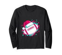 Colored Christmas Football Player Maglia a Manica
